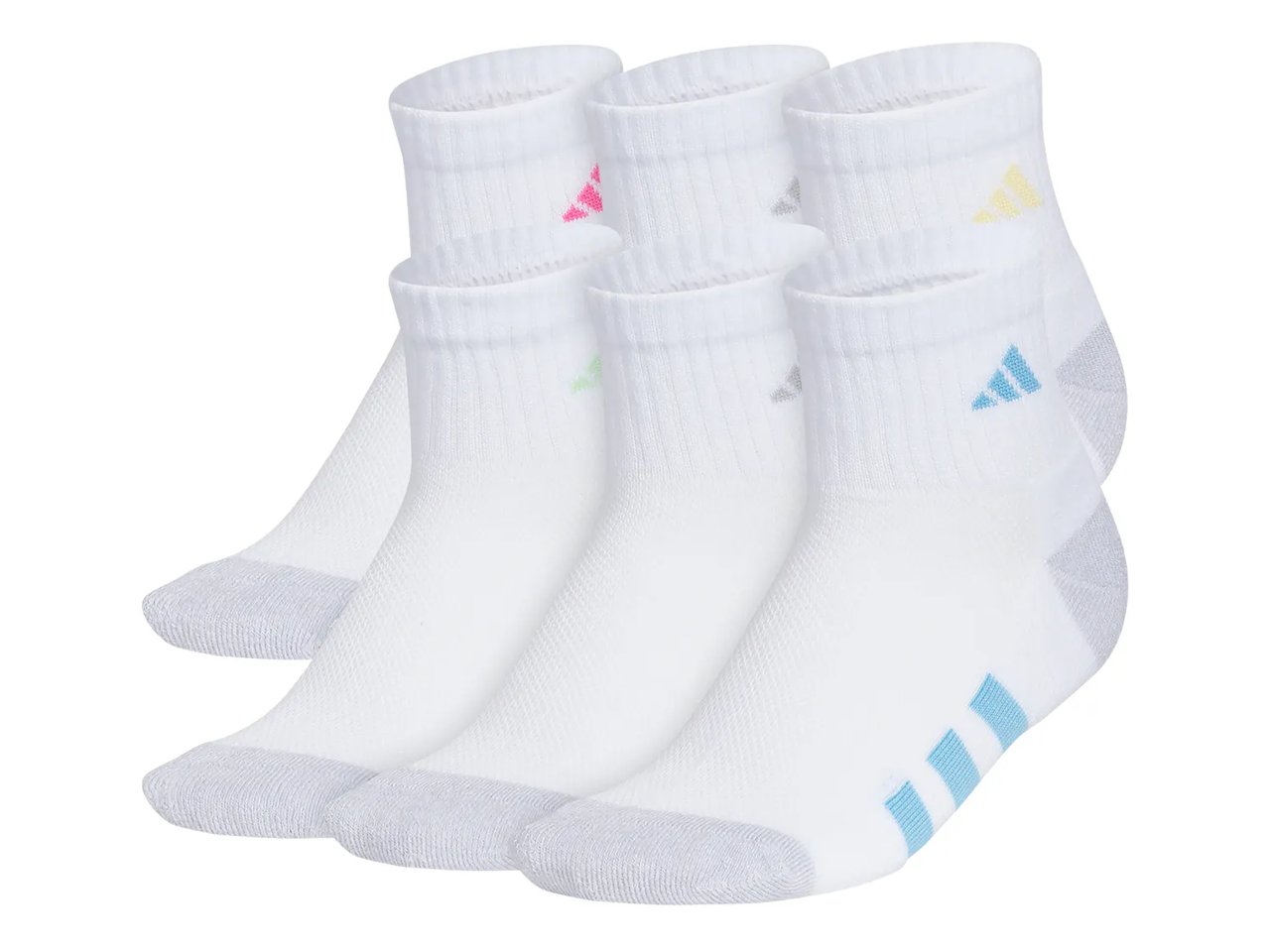 Athletic Cushioned Kids' Ankle Socks - 6 Pack