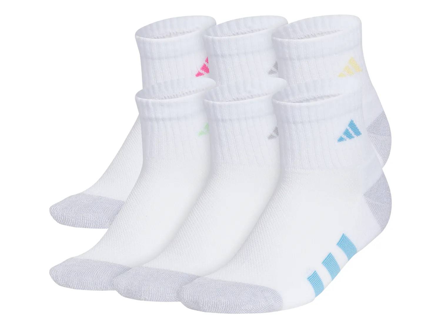 Athletic Cushioned Kids' Ankle Socks - 6 Pack