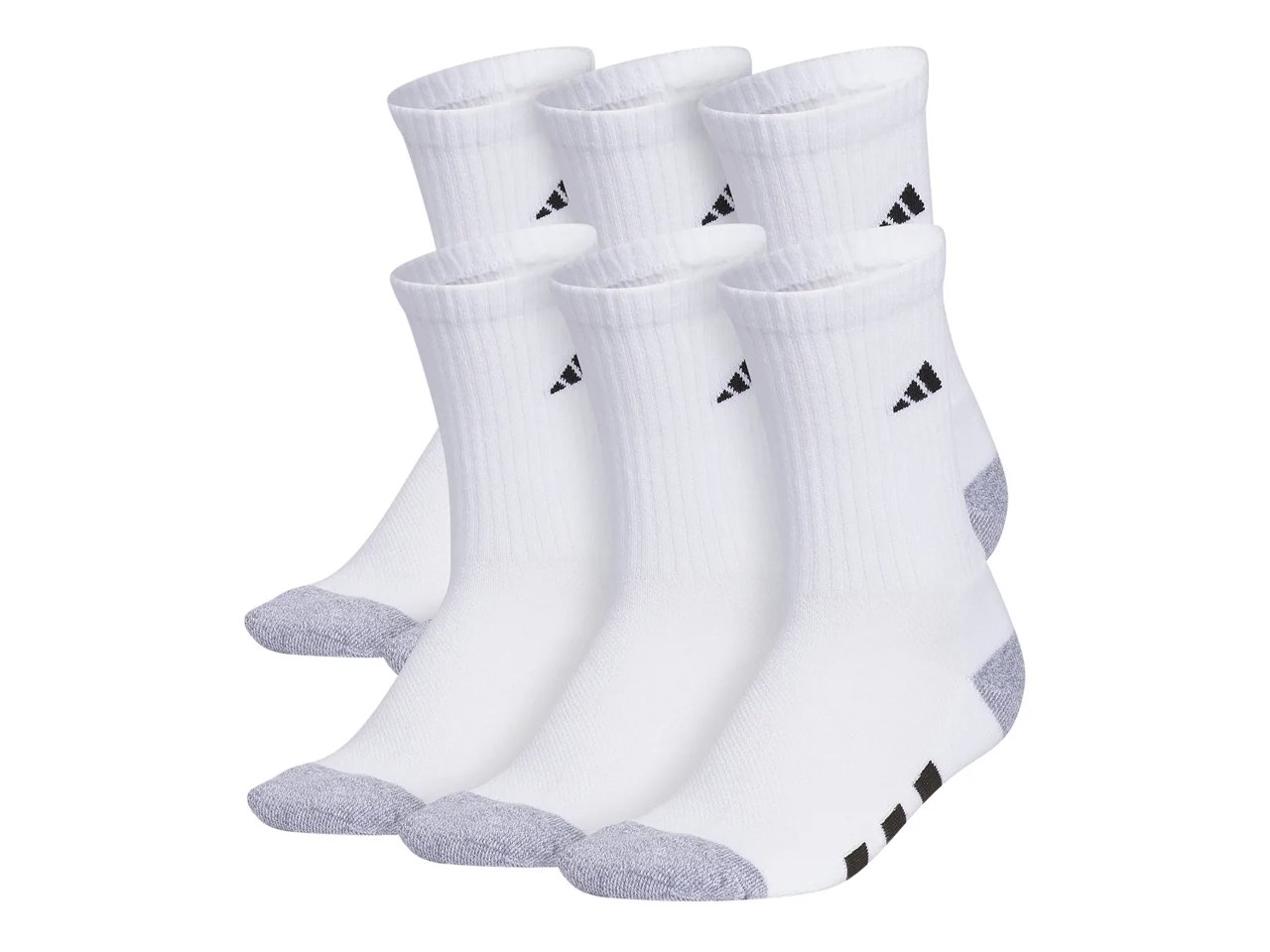 Athletic Cushioned Kids' Crew Socks - 6 Pack