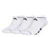 All Day Training Men's No Show Socks - 3 Pack White view