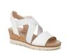 Just Cute Wedge Sandal White view