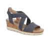 Just Cute Wedge Sandal Blue view