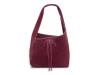 Clem Suede Mini Hobo Bag Burgundy view