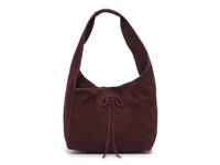 Clem Suede Mini Hobo Bag Burgundy view