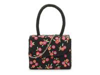 Beaded Ditsy Satchel Black/Multicolor Floral view