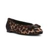 Willow Ballet Flat Beige/Black Cheetah Print Fabric view