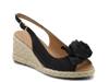 Barge Espadrille Wedge Sandal Black view