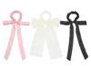 Multi Bow Scrunchies - 3 Pack Pink/Black/Ivory view