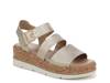 Once Twice Espadrille Sandal Gold Metallic Synthetic view