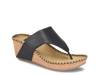 Edwyn Wedge Sandal Black view