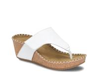Edwyn Wedge Sandal White view