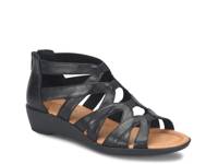 Eternia Wedge Sandal Black view