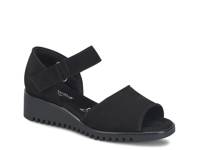 Daniella Wedge Sandal Black Nubuck view