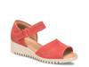 Daniella Wedge Sandal Red Nubuck view