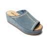Paislee Wedge Sandal Blue view