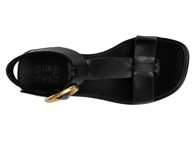 naturalizer ankle strap buckles leather dress sandals Naturalizer Verly Womens Ankle Strap Heels - Black