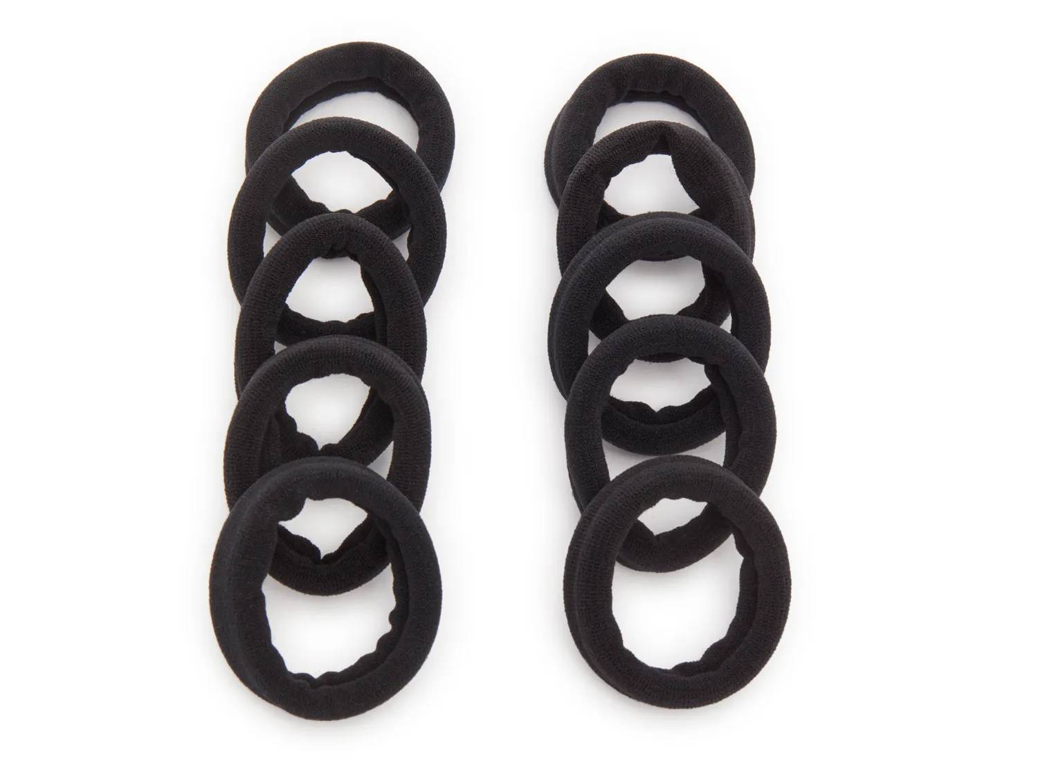 Ribbed Hair Tie Set - 10 Pack