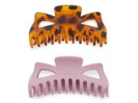 Tortoise & Purple Claw Hair Clip Set - 2 Pack Multicolor view