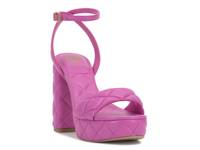 Pendry Platform Sandal Pink Leather view