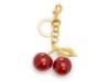 Metal Cherries Bag Charm Red/Gold view