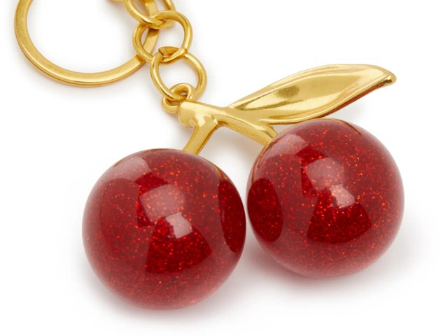 Metal Cherries Bag Charm