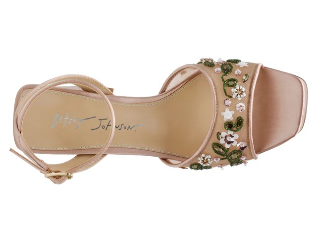 women's kirra floral beaded platform dress sandals Betsey Johnson Women's Kirra Sandal - Black - Sandal heels