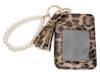 Bag Charm Card Case Wallet Tan/Black Leopard Print view