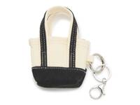 Canvas Tote Bag Charm Beige/Black view