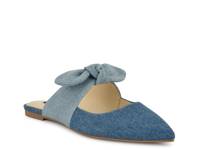 Bowin Mule Blue Denim Fabric view