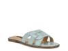 Glorie Sandal Blue Patent Synthetic view