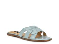 Glorie Sandal Blue Patent Synthetic view
