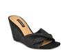 Nikhil Wedge Sandal Black view