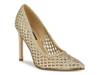Tatiana Pump Gold Woven Synthetic view