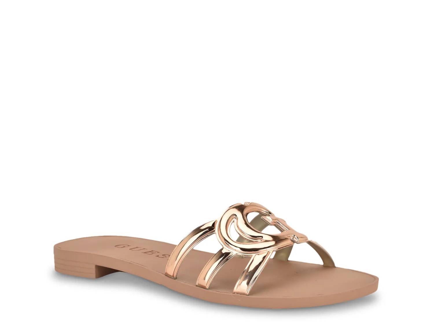 Shop Women's Gold Flat Sandals | DSW