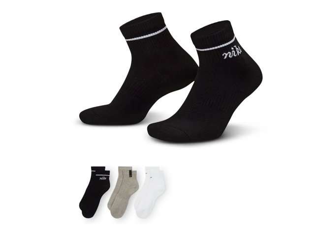 Logo Women's Quarter Ankle Socks - 3 Pack