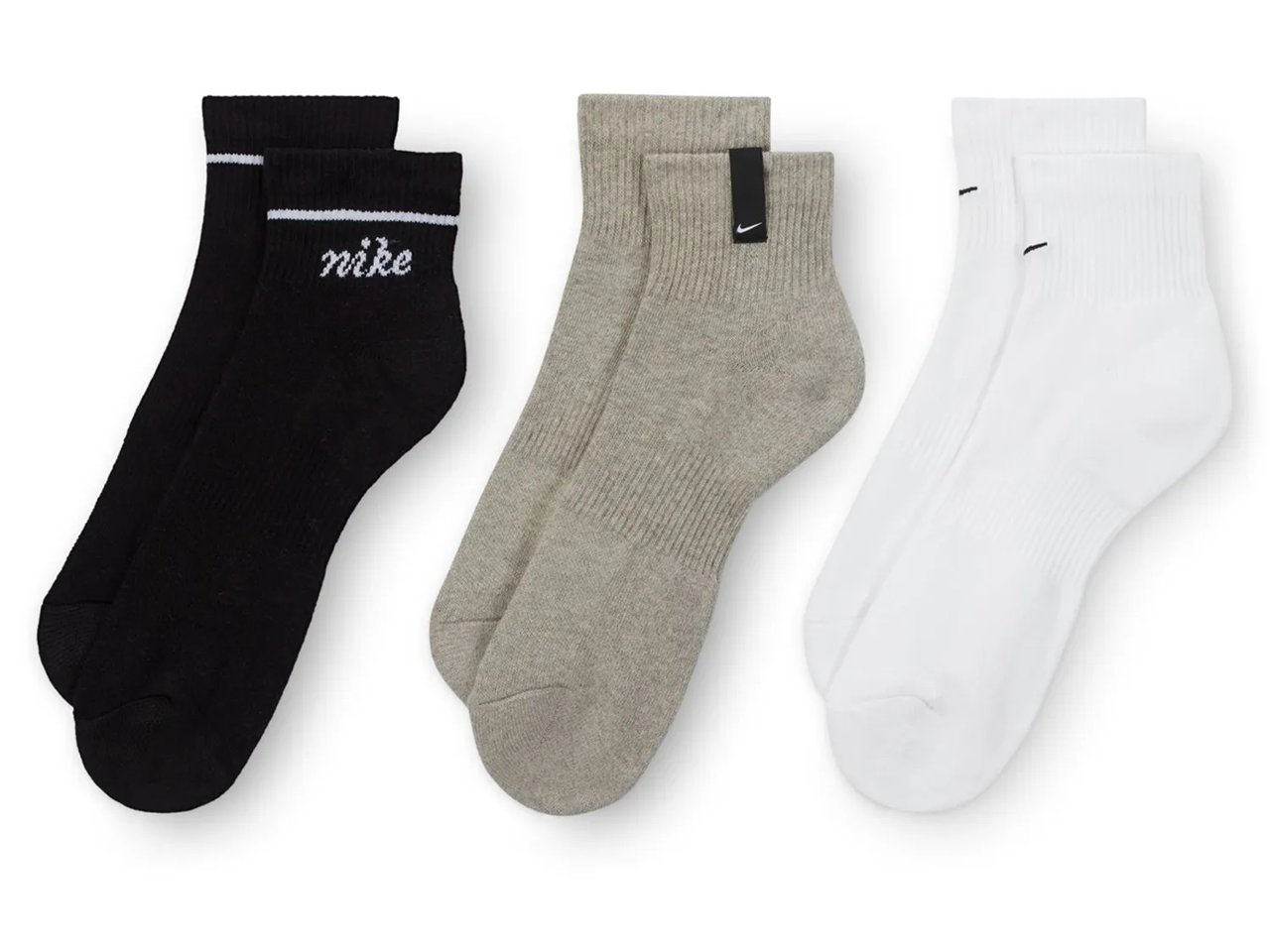 Logo Women's Quarter Ankle Socks - 3 Pack
