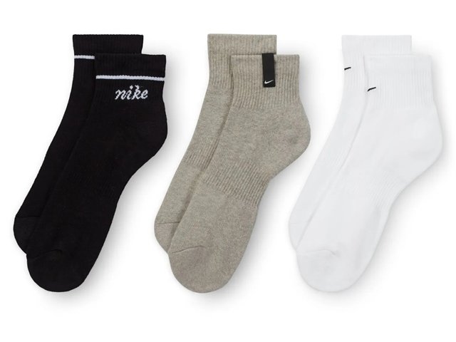 Logo Women's Quarter Ankle Socks - 3 Pack