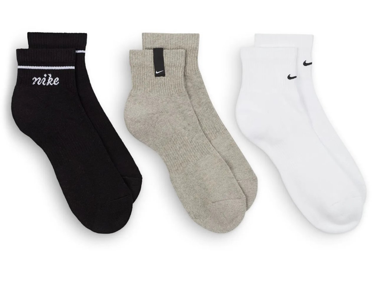 Logo Women's Quarter Ankle Socks - 3 Pack