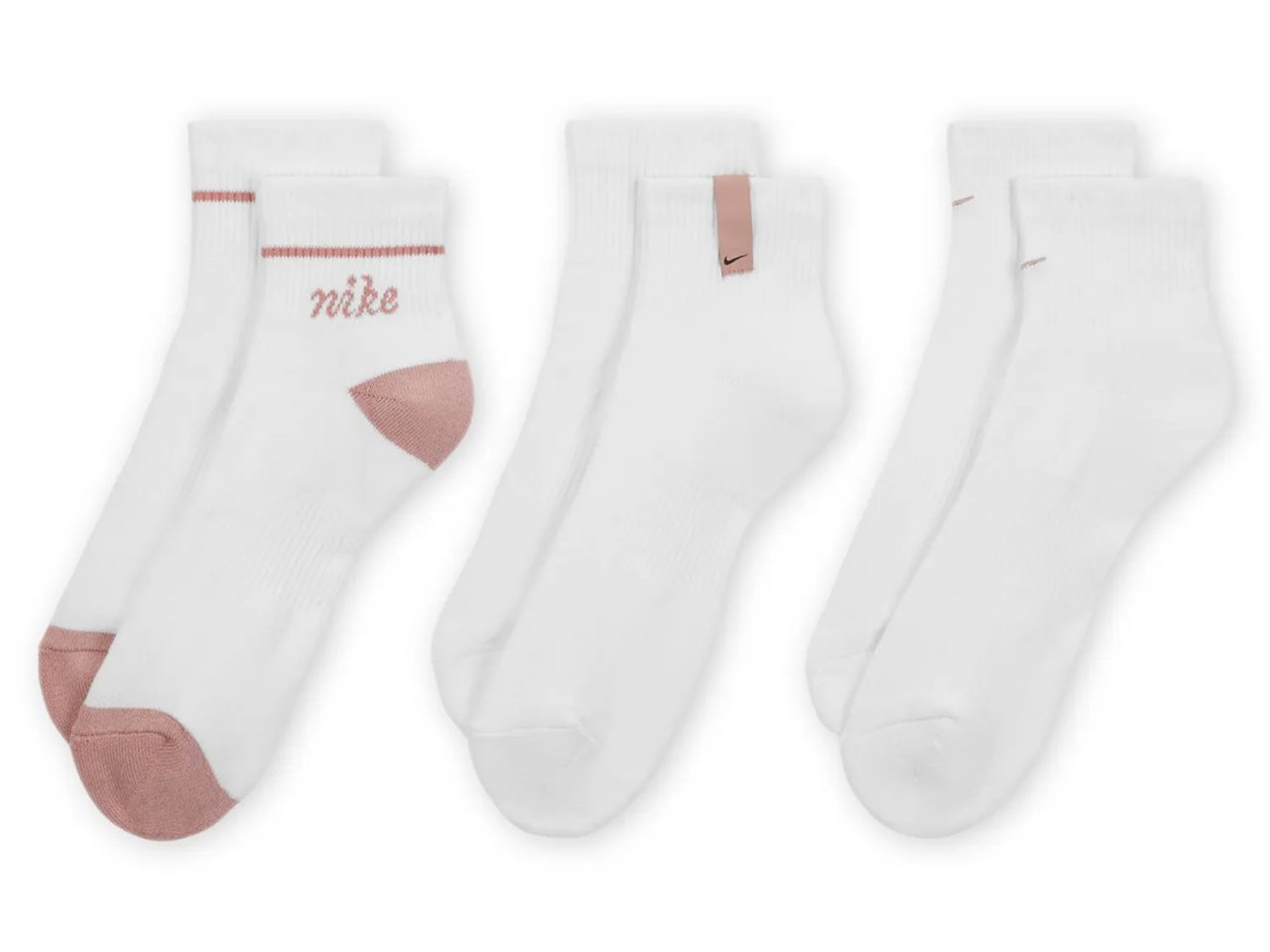 Logo Women's Quarter Ankle Socks - 3 Pack