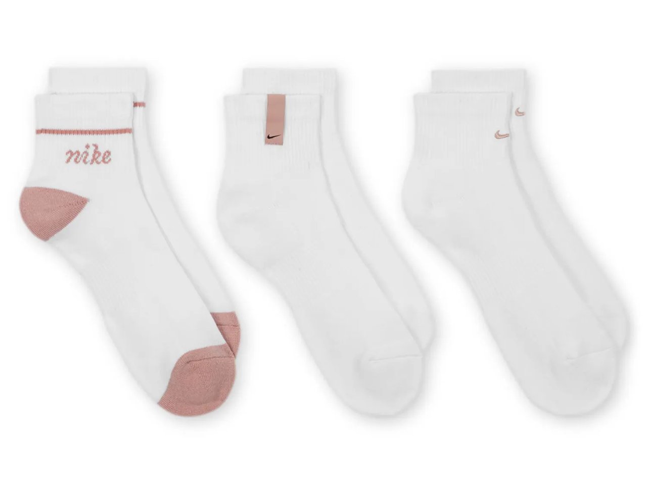 Logo Women's Quarter Ankle Socks - 3 Pack