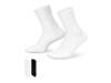 Everyday Plus Lightweight Women's Crew Socks - 2 Pack Black/White view