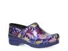 Professional Work Clog Blue/Multicolor Floral Print view