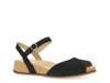 Cass Wedge Sandal Black view