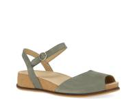 Cass Wedge Sandal Dark Green view