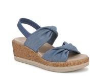 Riley Wedge Sandal Blue view