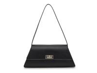 Angled Flap Shoulder Bag Black view