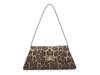 Angled Flap Shoulder Bag Brown/Black Leopard Print view
