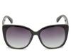 Quilted Cat Eye Sunglasses Black view