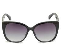 Quilted Cat Eye Sunglasses Black view