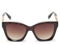 Linked Cat Eye Sunglasses Gold Metallic/Dark Brown Tortoise Shell view